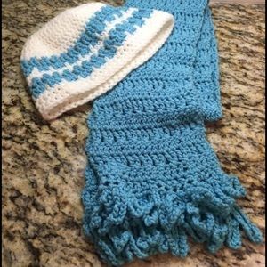 Handmade scarf and hat
